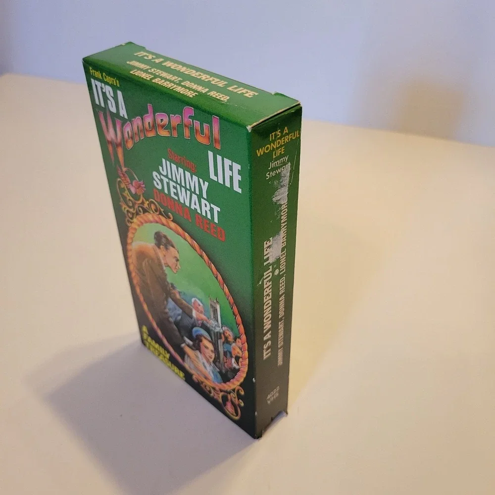 Its A Wonderful Life VHS Jimmy Stewart Donna Reed 1989 Family Treasure Movie